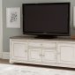 Willowick TV Stand 16140-72T in Antique White by Homelegance