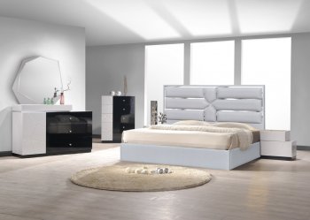 Da Vinci Bedroom in Silver by J&M w/Optional Turin Casegoods [JMBS-Da Vinci Silver Turin]