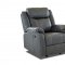 Domino Motion Sofa & Loveseat Set in Carbon by Klaussner