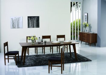 Anthrop Dining Table by Beverly Hills in Walnut w/Options [BHDS-Anthrop Walnut]