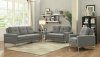 Dorian Adjustable Sofa & Loveseat 52810 in Gray Linen by Acme