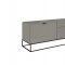 Vizzione TV Stand in High Gloss Light Gray by Casabianca