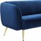 Harlow Sofa 685 in Navy Velvet Fabric by Meridian w/Options