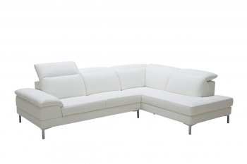 Carnation Sectional Sofa 1872 in White Eco-Leather by VIG [VGSS-1872 Carnation White]