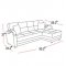 Luna Naomi Brown Sectional Sofa by Istikbal w/Options