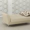 Beige Leatherette Modern Convertible Sofa Bed w/Optional Items