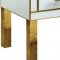 Gigi Side Table 820 in White Glass by Meridian