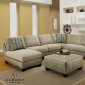 Messina Copper Modern Sectional Sofa w/Optional Items