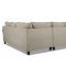 Alexa Sectional Sofa in Cream Fabric by Klaussner