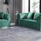 LCL-012 Sofa & Loveseat Set in Green Velvet