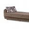 Colorado Sofa Bed & Loveseat Set Light Brown Fabric