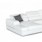 Pella Sectional Sofa 5106 LAF in White Italian Leather by VIG