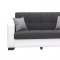 Lego Sofa Bed in Grey Microfiber by Rain w/Optional Items