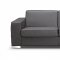 Alfa Sofa Bed Convertible in Gray Faux Leather by Whiteline