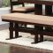 104081 Travis Dining Table in Cappuccino by Coaster w/Options