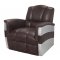 Brancaster Accent Chair 59716 in Brown Leather by Acme