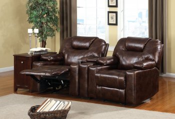 CM6601 Davos Home Theater Recliners in Leather-Like Fabric [FASS-CM6601 Davos]