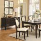 105671 Crest Hill Dining Table Cherry Brown by Coaster w/Options