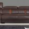 Brown Leatherette Modern Sectional Sofa w/Optional Chair