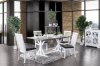 Kathleen Dining Set 5Pc CM3761T in Gray & White w/Options