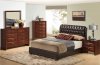 8119/Linda Bedroom Set in Brown/Merlot by Global w/Options