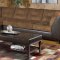 Two-Toned Mocha Modern Sectional Sofa W/Tufted Seats & Backs