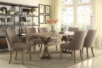 Beaugrand 5177-84 Dining Table by Homelegance w/Options [HEDS-5177-84 Beaugrand]