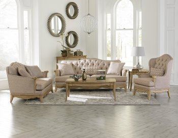 Ashden Sofa 8313 in Neutral Tone Fabric by Homelegance [HES-8313 Ashden]