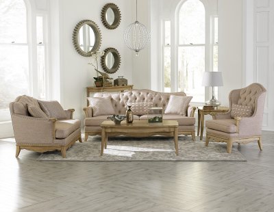 Ashden Sofa 8313 in Neutral Tone Fabric by Homelegance