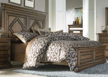 Amelia Bedroom 5Pc Set 487-BR in Antique Toffee by Liberty [LFBS-487-BR-QPB Amelia]