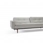 Dublexo Sofa Bed in Natural by Innovation w/Arms Wood Legs