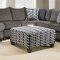 Albany Sectional Sofa 53835 in Grey Fabric by Acme w/Options