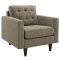 Empress Sofa in Oatmeal Fabric by Modway w/Options