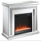 Lorelai Electric Fireplace 991047 in Mirror by Coaster