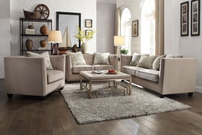 Juliana 53585 Sofa in Beige Fabric by Acme w/Options