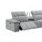 Beaumont Sectional Sofa in Light Gray Leather by J&M