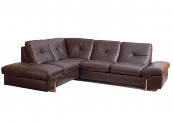 945 Sectional Sofa in Brown Leather by ESF [EFSS-945 Brown]