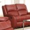 Zuriel Motion Sofa 52150 in Red PU by Acme w/Options