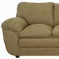 Mocha Fabric Contemporary Sofa & Loveseat Set w/Options