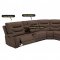 8014 Power Reclining Sectional Sofa in Brown by Lifestyle