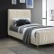 Zara Bed in Cream Velvet by Meridian w/Options