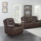 Flamenco Power Motion Sofa 610201P in Brown by Coaster