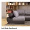 Talia Sectional Sofa in Grey Fabric by ESF w/Bed