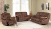 Hunter Reclining Sofa in Brown Fabric w/Optional Items