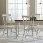 Oak Hill Dining Table 5Pc Set 517-CD in White & Tan by Liberty