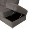 Avia Motion Sectional CM6597 in Gray Linen-Like Fabric