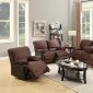 F6775 Motion Sofa in Chocolate Microfiber by Boss w/Options