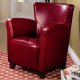 900235 Accent Chair Set of 2 in Red Leatherette by Coaster