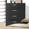 Natalie Bedroom Set in Black by Global w/Options