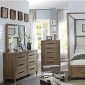 Garland Bedroom Set 5Pc CM7356 in Light Oak w/Options